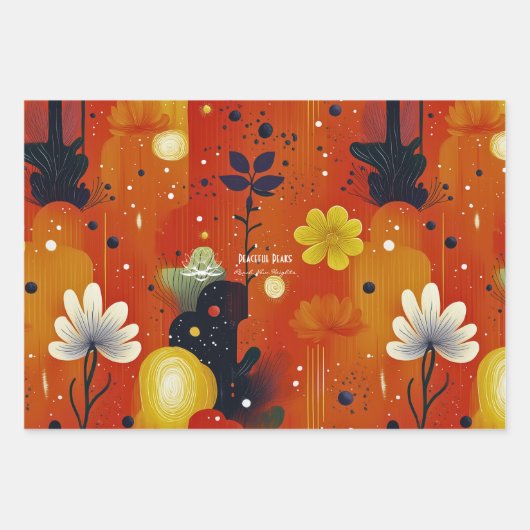 Botanischer Kaktus Design für Wellness Business Geschenkpapier Set (Vorderseite 3)