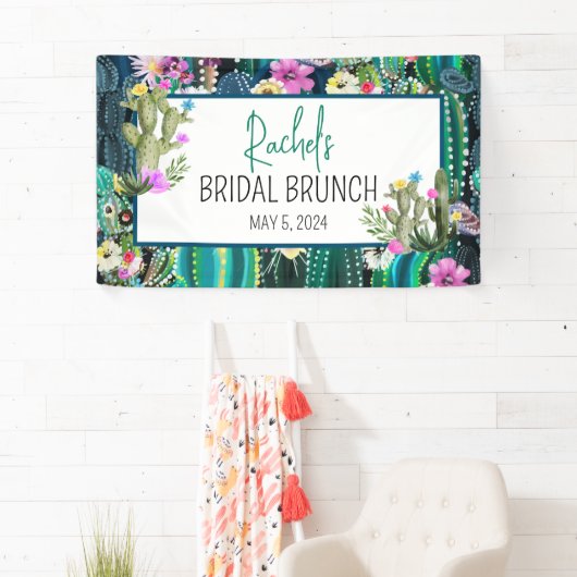 Botanischer Kaktus+Florals I Custom Banner (Insitu)