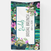 Botanischer Kaktus+Florals I Custom Banner (Vertikal)