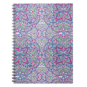 Botanischer Kaleido Bloom Notizblock