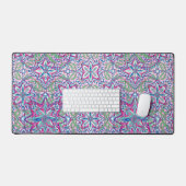 Botanischer Kaleido Bloom Schreibtischunterlage (Tastatur & Maus)