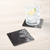 Botanischer Kalkbrett mit Bohemischem Chic, franzö Rechteckiger Pappuntersetzer (Vor Ort)