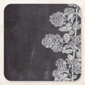 Botanischer Kalkbrett mit Bohemischem Chic, franzö Rechteckiger Pappuntersetzer (Vorderseite)