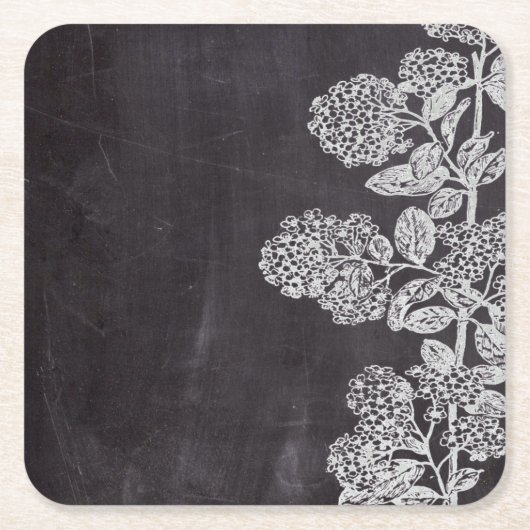 Botanischer Kalkbrett mit Bohemischem Chic, franzö Rechteckiger Pappuntersetzer (Vorderseite)