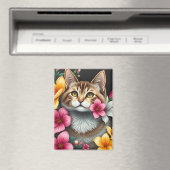 Botanischer Katzenhaven Magnet (In Situ (Geschirrspüler))