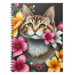 Botanischer Katzenhaven Notizblock