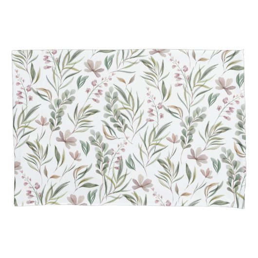 Botanischer Kissenkoffer Kissenbezug (Vorderseite)