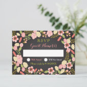 Botanischer Krängungsausweis RSVP Karte (Stehend Vorderseite)