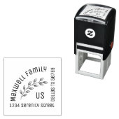 Botanischer Kranz, Blätter-Ecke Permastempel (Beispiel)