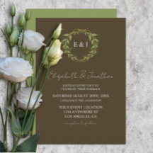 Botanischer Kranz Erdtöne Hochzeit