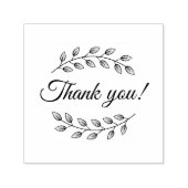 Botanischer Kranz ganz unten Vielen Dank Permastempel (Design)