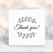 Botanischer Kranz ganz unten Vielen Dank Permastempel