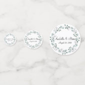 Botanischer Kranz-Kranz-Blätter Konfetti (Rückseiten)