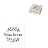 Botanischer Kranz Oberer Unterer Zweig Benutzerdef Gummistempel (Stempel)