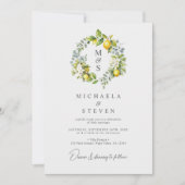 Botanischer Kranzkranz Einladung (Vorderseite)