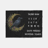 Botanischer Krummstein Fleecedecke (Vorderseite (Horizontal))