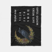 Botanischer Krummstein Fleecedecke (Vorderseite)