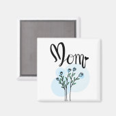 Botanischer Kühlschrankmagnet (Vorderseite/Rückseite)