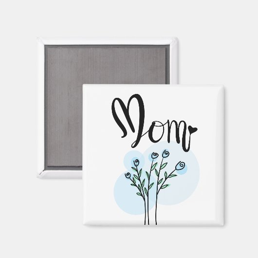 Botanischer Kühlschrankmagnet (Vorderseite/Rückseite)