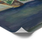 Botanischer Kunstdruck von Indoor-Pflanzen Poster (Ecke)