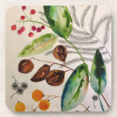 botanischer Kunststoff-Untersetzer Getränkeuntersetzer (Vorderseite)