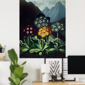 Botanischer Kunsttempel Poster (Heimbüro)