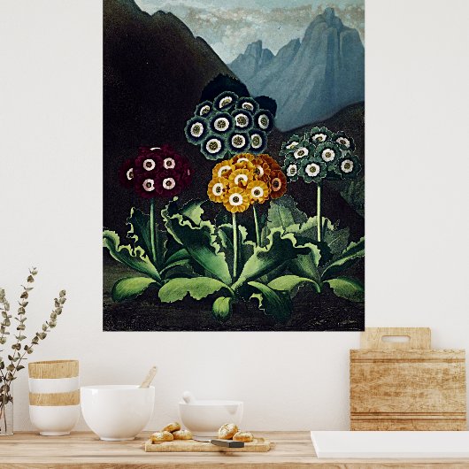 Botanischer Kunsttempel Poster (Küche)