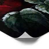 Botanischer Kunsttempel Rose Poster (Ecke)