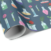 Botanischer Labrador Geschenkpapier (Rolleneckpunkt)