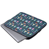 Botanischer Labrador Laptopschutzhülle (Vorne Knopf)