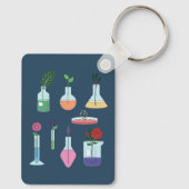 Botanischer Labrador Schlüsselanhänger (Rückseite)