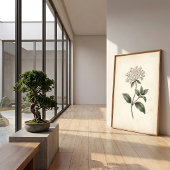 Botanischer Laurustinus-Wandkunst-Druck Poster