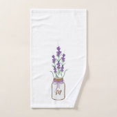 Botanischer Lavendel Badhandtuch Set (Handtuch)