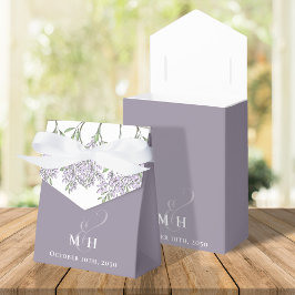 Botanischer Lavendel-Blume Hochzeiten Geschenkschachtel