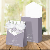 Botanischer Lavendel-Blume Hochzeiten Geschenkschachtel