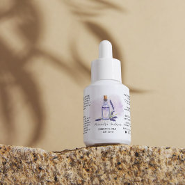 Botanischer Lavendel Essential Oils Aquarell Adressaufkleber