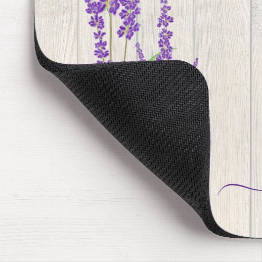 Botanischer Lavendel| Personalisiertes Mousepad (Ecke)