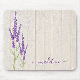 Botanischer Lavendel| Personalisiertes Mousepad