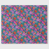 Botanischer lebhafter Garten Geschenkpapier (Flach)