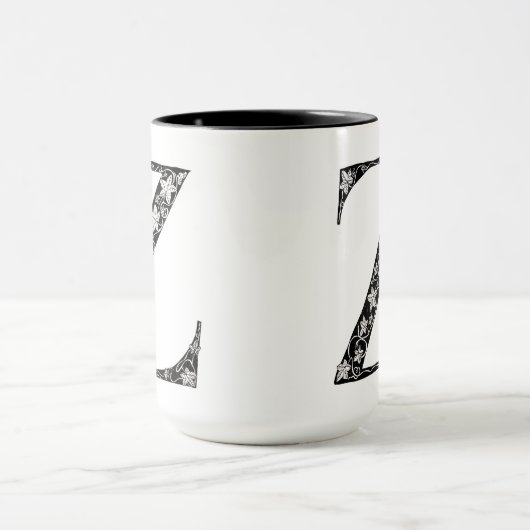Botanischer Letter Z Tasse, Art von Elizabeth Samp Tasse (Zentrum)