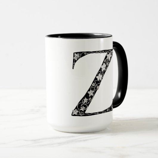 Botanischer Letter Z Tasse, Art von Elizabeth Samp Tasse (VorderseiteRechts)