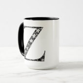Botanischer Letter Z Tasse, Art von Elizabeth Samp Tasse (Vorderseite Links)