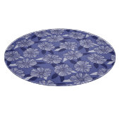 Botanischer Lila Blumenstrauß Schneidebrett (Ecke)