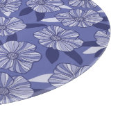 Botanischer Lila Blumenstrauß Schneidebrett (Ecke)