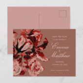 Botanischer Maximalismus im Herbst Hochzeit speich Postkarte (Vorne/Hinten)