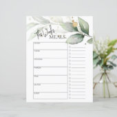 Botanischer Minimal-Script-Text wöchentlich Essens (Stehend Vorderseite)