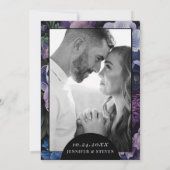 Botanischer Mondlicht | Gothic Floral Wedding Einladung (Rückseite)