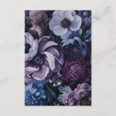 Botanischer Mondlicht | Gotische Blumenunterkunft Begleitkarte (Rückseite)