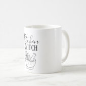 Botanischer Mörser & Stößel Küchenhexe Kaffeetasse (VorderseiteRechts)