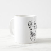 Botanischer Mörser & Stößel Küchenhexe Kaffeetasse (Vorderseite Links)